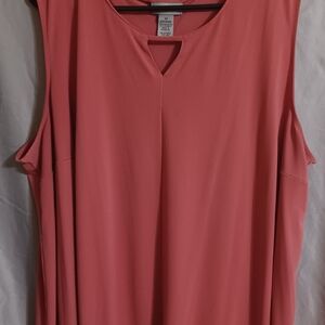Women's Sleeveless Coral Top